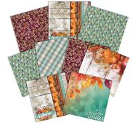 Paper House Productions 12" x 12" 9-Sheet Decorative Double Sided Paper Pack for Scrapbooking and Crafts - Autumn Woods