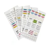 Paper House Productions Creative Journaling Sticker Pack of 4 Sticker Sheets for Planners, Journaling and Crafting - Days of The Week