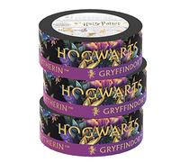 Paper House Productions Harry Potter 3-Pack Set of 2 Foil Accent Washi Tape Rolls for Scrapbooking and Crafts - Floral Hogwarts Crest