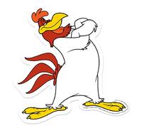 Paper House Productions Looney Tunes Foghorn Leghorn Die-Cut 3.5" Vinyl Sticker