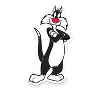 Paper House Productions Looney Tunes Sylvester The Cat Die-Cut 3.7" Vinyl Sticker