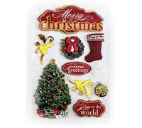 Paper House Productions Merry Christmas 3D Stickers