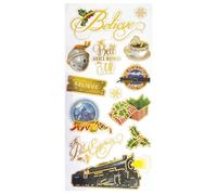 Paper House Productions Polar Express Shiny Foil Enamel Effect Sticker Sheet for Crafts, Scrapbooking & Collecting