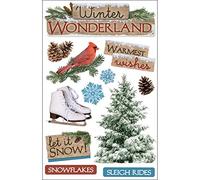 Paper House Productions Winter Wonderland 3D Stickers , Multi-Colour, PHSTDM-0091E, 22.4 x 12 x 0.5 cm