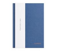 Paper + Ink Undated Productivity Planner: 16-W oal Setting System with Habit Tracker, Time Blocking & Daily Priorities | Vegan Leather Hardcover, 192 Pages, 100gsm | 6" x 8.5"