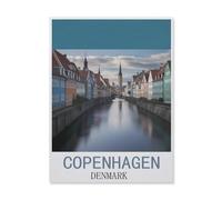 Paper Jigsaw 1000 Piece，Copenhagen Denmark，Educational Toys For Adult Birthday Gift（50x70cm）-FK38