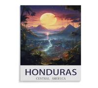 Paper Jigsaw 1000 Piece,Honduras Central America,Educational Toys for Adult Birthday Gift 38x52cm-K62