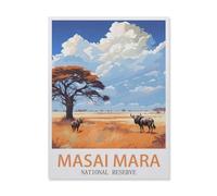 Paper Jigsaw 1000 Piece，Masai Mara National Reserve ， Tree，Educational Toys for Adult Birthday Gift-DU136-50x70cm