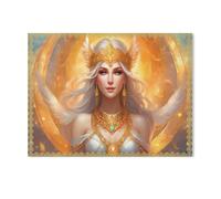 Paper Jigsaw 1000 Piece，Nordic Goddess Freya，Educational Toys For Adult Birthday Gift（38x26cm）-AE42