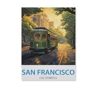 Paper Jigsaw 1000 Piece，San Francisco California，Educational Toys for Adult Birthday Gift（26x38cm）-EI19