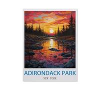 Paper Jigsaw Puzzle 1000 Pieces，Adirondack Park New York，Adult Children Toys Decompression Game（38x52cm）-CJ100