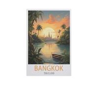 Paper Jigsaw Puzzle 1000 Pieces，Bangkok Thailand，Adult Children Toys Decompression Game（50x70cm）-AJ43