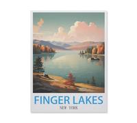 Paper Jigsaw Puzzle 1000 Pieces，Finger Lakes New York，Adult Children Toys Decompression Game（38x26cm）-E3