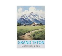 Paper Jigsaw Puzzle 1000 Pieces，Grand Teton National Park，Adult Children Toys Decompression Game（50x70cm）-FU59