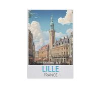 Paper Jigsaw Puzzle 1000 Pieces，Lille France，Adult Children Toys Decompression Game（38x26cm）-FT79