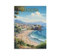 paper Jigsaw Puzzle 1000 Pieces，Madeira Portugal Lake，Adult Children Toys Decompression Game（38x26cm）-N23