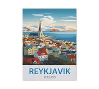 Paper Jigsaw Puzzle 1000 Pieces，Reykjavik Iceland，Adult Children Toys Decompression Game-CK384-50x70cm