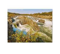 Paper Jigsaw Puzzle 1000 Pieces,Spectacular Rapids of the Potomac River in Fairfax County, Virginia,Adult Children Toys Decompression Game(50x70cm)-Y63