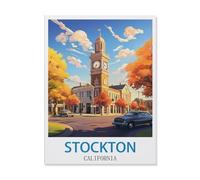 Paper Jigsaw Puzzle 1000 Pieces，Stockton California，Adult Children Toys Decompression Game（50x70CM）-Q5