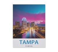 paper Jigsaw Puzzle 1000 Pieces，Tampa Florida，Adult Children Toys Decompression Game（50x70cm）-EH80