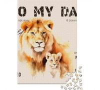 Paper Jigsaw Puzzle, 1000 Pieces, To My Dad From Son Lion, 70x50cm/1000pcs