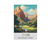 Paper Jigsaw Puzzle 1000 Pieces，Zion National Park，Adult Children Toys Decompression Game（38x26cm）-FP19