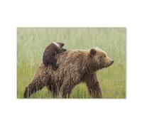 paper Jigsaw Puzzle 2000 Pieces,Big Brown Bear and Little Bear,Adult Children Toys Decompression Game 70x100CM