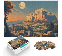 Paper Jigsaw Puzzle Acropolis Greece 1000pcs (38x26cm) for Adults | For festive family time away from screens: 1000-piece adult jigsaw offers 1000 pieces for the Christmas break.