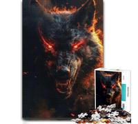 Paper Jigsaw Puzzle Devil Wolf 1000pcs (38x26cm) for Adults | Enjoy a weekend puzzle activity around the table for steady concentration.
