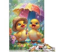 Paper Jigsaw Puzzles for Adults 1000 Piece Cute Chick Jigsaw Puzzles for Adults Challenging Game Brain Teasers 1000pcs (38x26cm)