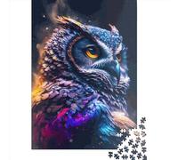 Paper Jigsaw Puzzles for Adults 1000 Piece Fantastic Owl Jigsaw Puzzles for Adults Challenging Game Brain Teasers 1000pcs (38x26cm)