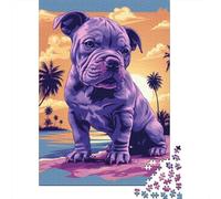 Paper Jigsaw Puzzles for Adults 1000 Piece French Bulldog Jigsaw Puzzles for Adults Challenging Game Brain Teasers 1000pcs (38x26cm)