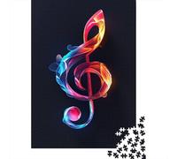 Paper Jigsaw Puzzles for Adults 1000 Piece Music Notation Jigsaw Puzzles for Adults Challenging Game Brain Teasers 1000pcs (38x26cm)