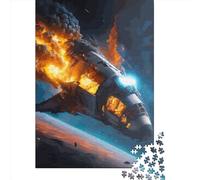 Paper Jigsaw Puzzles for Adults 1000 Piece Spaceship Jigsaw Puzzles for Adults Challenging Game Brain Teasers 1000pcs (38x26cm)