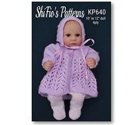 Paper Knitting Pattern for Dolls Clothes -Jacket, Leggings and Matching Bonnet Designs, 4ply Booklet & Instructions, KP640