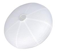 Paper Lampshade Simple White Ceiling Light Cover for Home Decor | Large Paper Lampshades for Ceiling Lights, Beige Paper and Metal Build, 10x10cm Hole
