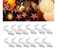Paper Lantern Lights Battery Operated Hanging LED Lights Super Bright Easy Use Decorative Lighting for Outdoor/Indoor Wedding Camping Party Events Balloon Lanterns,Last 36 Hours(Warm White) (12PCS)