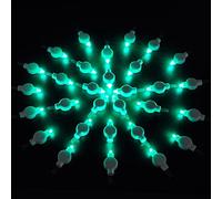 Paper Lantern Lights Battery Operated Hanging LED Lights Super Bright Easy Use Decorative Lighting for Outdoor/Indoor Wedding Camping Party Events Balloon Lanterns,Last 36 Hours(30pcs Teal)