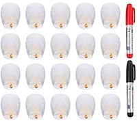 Paper Lantern White,Flying Lanterns Make Outdoor Activities More Fun,Floating Lanterns are Environmentally Friendly Biodegradable…