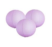 Paper Lanterns Mix Color Packs of 3 Round Paper Lanterns Lampshade Party Decorations (Lilac, 12" (30 Cm))