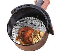 Paper Liner Sheets | Round Baking Paper Pad Air Fryer Paper | Food Grade Waterproof Paper Liners Oil-proof, Nonstick Special Baking Paper for Oven, Roasting, Grilling, Baking Tumotsit