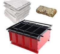 Paper Log Briquette Maker - DIY Fireplace Recycle Tool for Shredded Paper Logs - Eco-Friendly Fire Soothe Heating Kit for Home Use