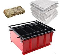 Paper Log Briquette Maker - Metal Press Machine for DIY Eco-Friendly Fire Bricks for Home Heating