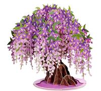 Paper Love 3D Wisteria Tree Pop Up Card With Detachable Keepsake - Oversized 10'' x 7'' Cover - Includes Envelope and Note Card, (PL-WSTR-5206-KL)