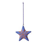 Paper mache Christmas star decoration Brown one size