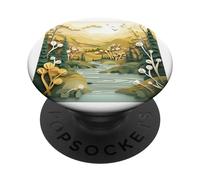 . Paper Magic Bamboo Grove Kirigami, Vector Relief Art PopSockets Swappable PopGrip