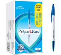 Paper Mate 045 Ballpoint Pens Blue Ink Pack of 50