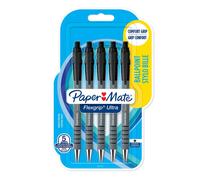 Paper Mate Flexgrip Ultra Retractable Ballpoint Pens | Medium Point (1.0mm) | Black | 5 Count