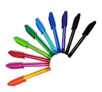 Paper Mate 10 x InkJoy Mini Ballpoint Pens | Smooth Flow Writing | Compact & Handy | 1.0mm Medium Point | Assorted Colours | Loose in Plain Packaging