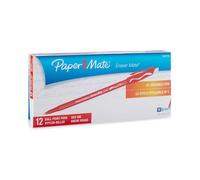 Paper Mate 3920158 Eraser Mate Ballpoint Stick Erasable Pen Red Ink Medium Dozen
